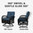 3 Pieces Outdoor Swivel Rocker Patio Chairs with Cushions，Outdoor Swivel Rocking Chairs Set of 2 with Rattan Side Table，360 Degree Swivel Seat Patio Furniture Set for Outside-1478115309-1487774201