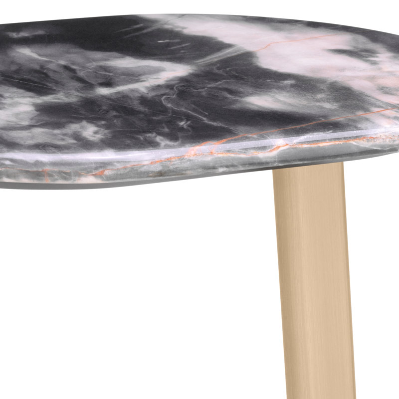 Oyo Marble End Table, Black