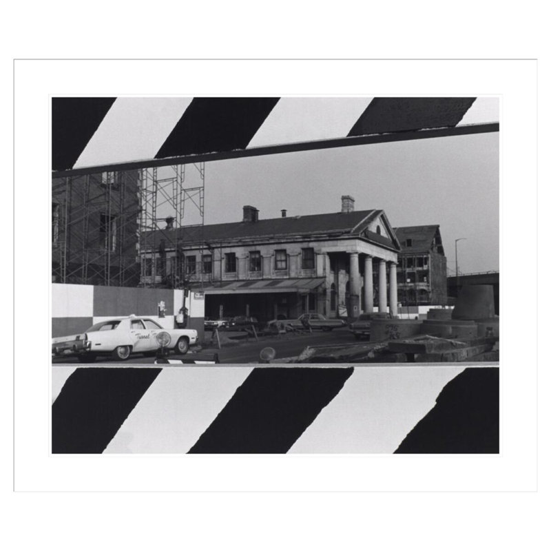 «Haymarket Square Boston» par Major White, impression giclée sur cadre, H 33,5 po x l 40,16 po
