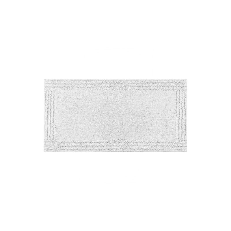 1 PCS 100% Cotton Tufted 3000 GSM Reversible Bath Rug Grey, Rectangle 2' x 3'