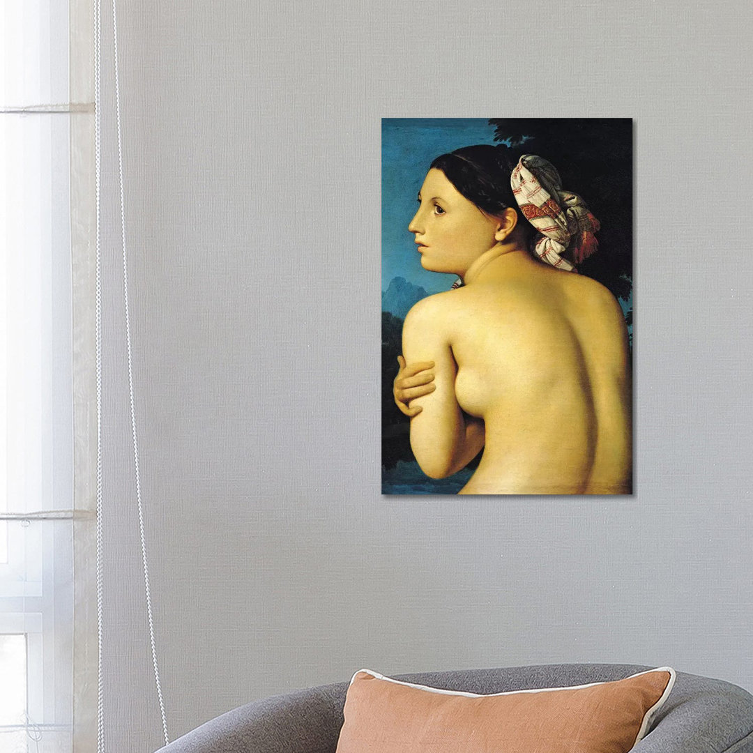 Female Nude, Bather (Baigneuse), 1808 by Jean-Auguste-Dominique Ingres - Wrapped Canvas Painting