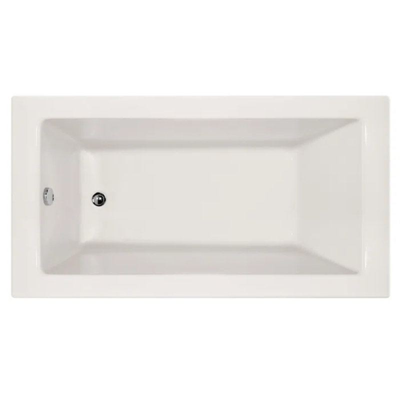 Sydney 72'' L Soaking Bathtub, White, Left, Polished Brass