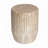 Magnus Modern Organic Stone-Texture Outdoor MGO Side Table with Fluted Pedestal Design-216910015