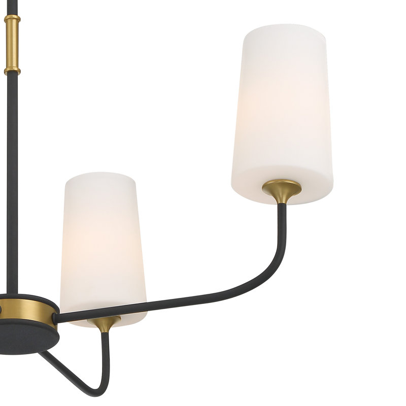 Lustre classique à 4 lumières Manolo, H 96,5 po x l 29 po x P 29 po