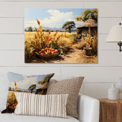 African Harvest Abundance I - reproduction d'art en métal africain