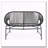 OUTDOOR PATIO WICKER LOVE SEAT-799755635