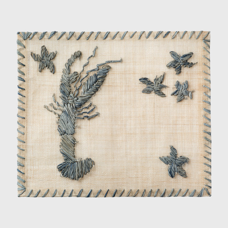 Straw lobster placemat