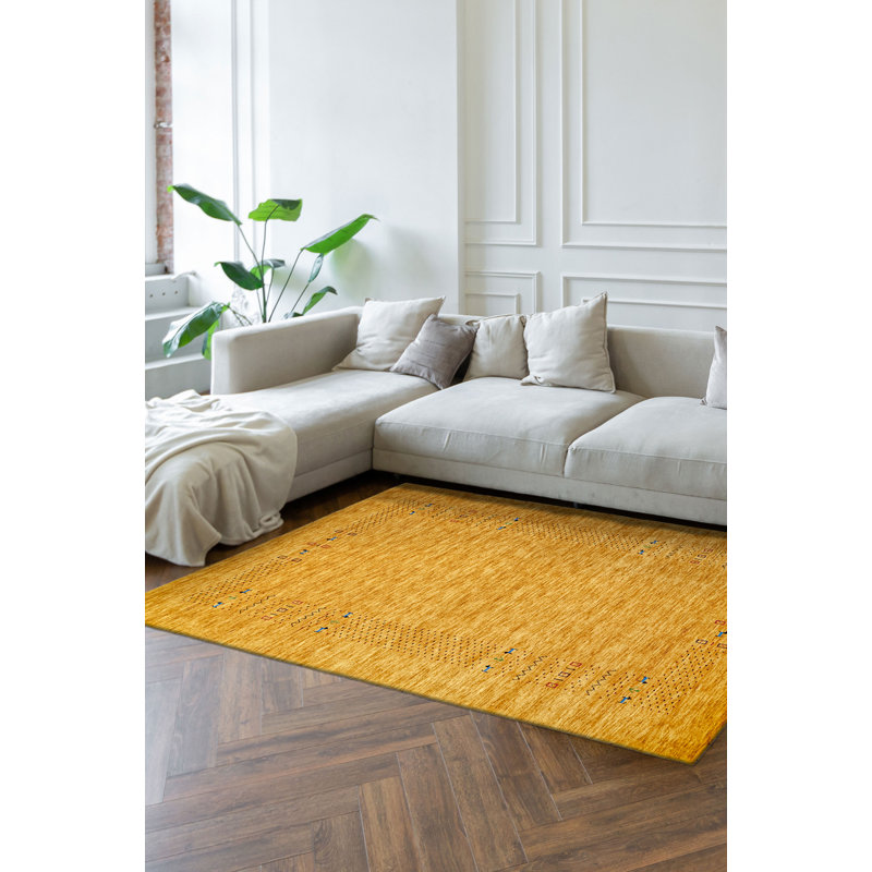 Kashkuli Gabbeh Gold Rug 4'11" x 8'2"