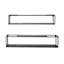Georgeanne 2 Piece Metal Floating Shelf