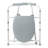 3-in-1 Folding Aluminum Elongated Commode