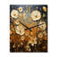 Horloge murale moderne à motif de pétales de fleurs sauvages-1625623216