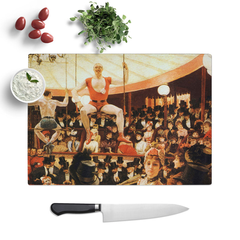 The Circus Lover by James Tissot Chopping Board, 28.5cm W x 39cm L