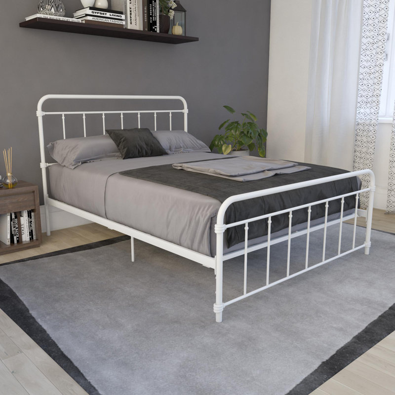 Aanya Bed, White, Kingsize (5')