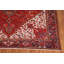 Tapis rouge à motif géométrique traditionnel 10 x 13
