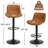 Adjustable Swivel 24"-33" Height Rhombus Leather Bar Stools with Back for Kitchen Island-1842835494-1842835492