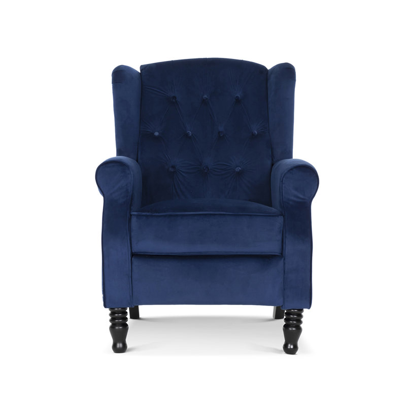 Doylestown 78cm Wide Wing Chair Recliner, Blue