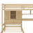 Karanfila Twin Over Twin Loft Bed With Built-In Desk And Staircase, With Storage Compartments And Shelves-1643020733