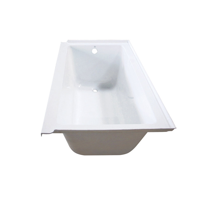 Baignoire encastrée rectangulaire en acrylique 60 po Kingston Eden, Gauche