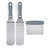 Mont Alpi MASHP Stainless Steel Universal Outdoor Barbecue Flat Top Griddle Converter Kit - Frying Pan with Grease Collection Zone, Teppanyaki Style Solid and Slotted Spatulas, Scraper BBQ Tool Set
