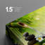 «Zen Stones Rocks and A Flower Over Bamboo on a Lake with a Waterfall», reproduction de photo sur toile tendue-56324579