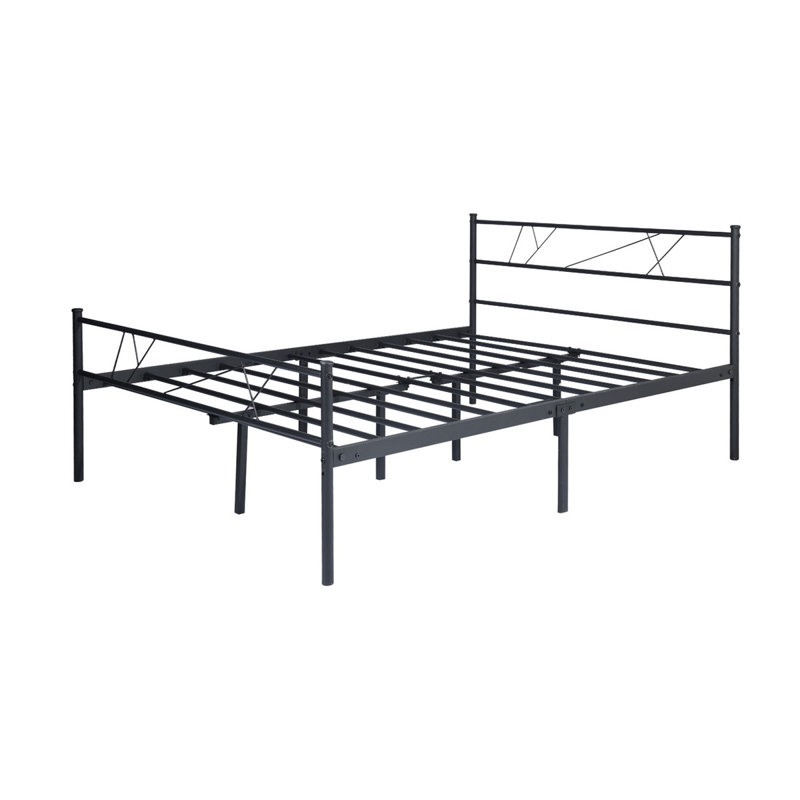 Alanis Metal Bed, Black, 135 x 190cm