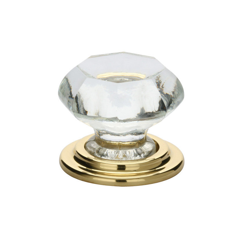Old Town 1 3/4" Diameter Mushroom Knob, Polished Brass