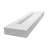 Pyramid 60" Wall Mounted Rectangular Solid Surface Bathroom Trough Sink in Matte Finish - White, No Faucet Holes-1383741-28833618