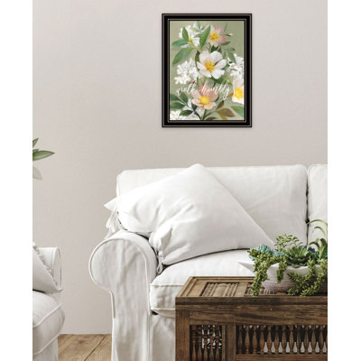 Walk Humbly Floral Framed Wall Art for Living Room, Home Wall Décor By House Fenway