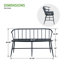 Banc tout en métal Quitin