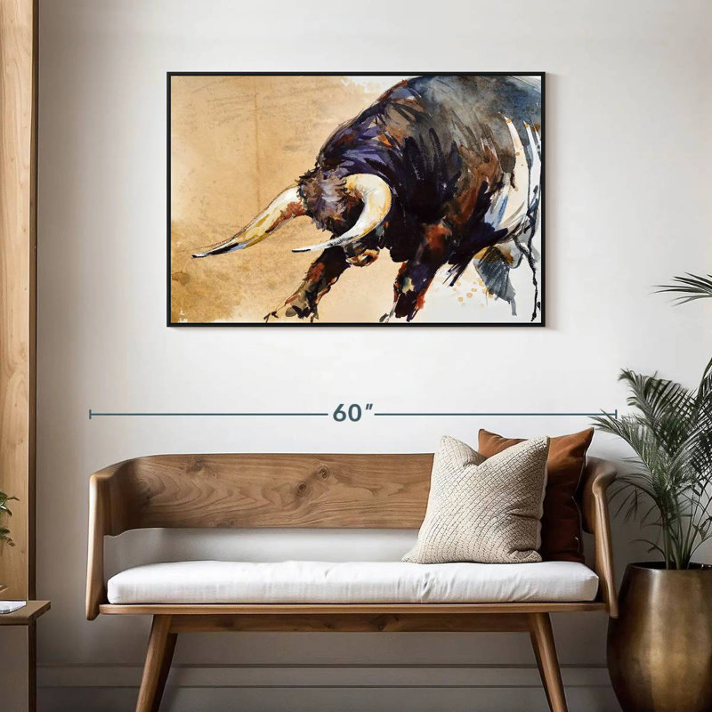 Raging Bull, 29" H x 43" W