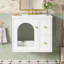 Ensemble de meuble-lavabo mural 24 po avec lavabo en céramique, 2 tiroirs et 1 porte à fermeture en douceur pour les petits espaces