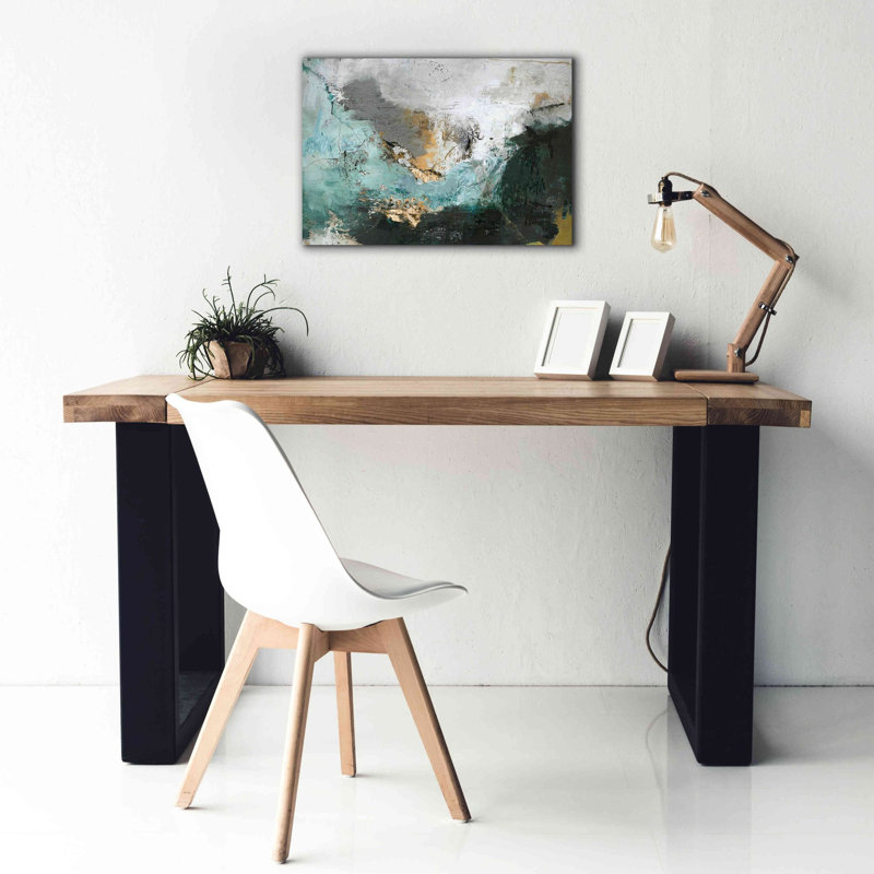 «Arctique vert» par Design Fabrikken, estampe numérique sur toile, H 18 po x l 26 po x P 0,75 po