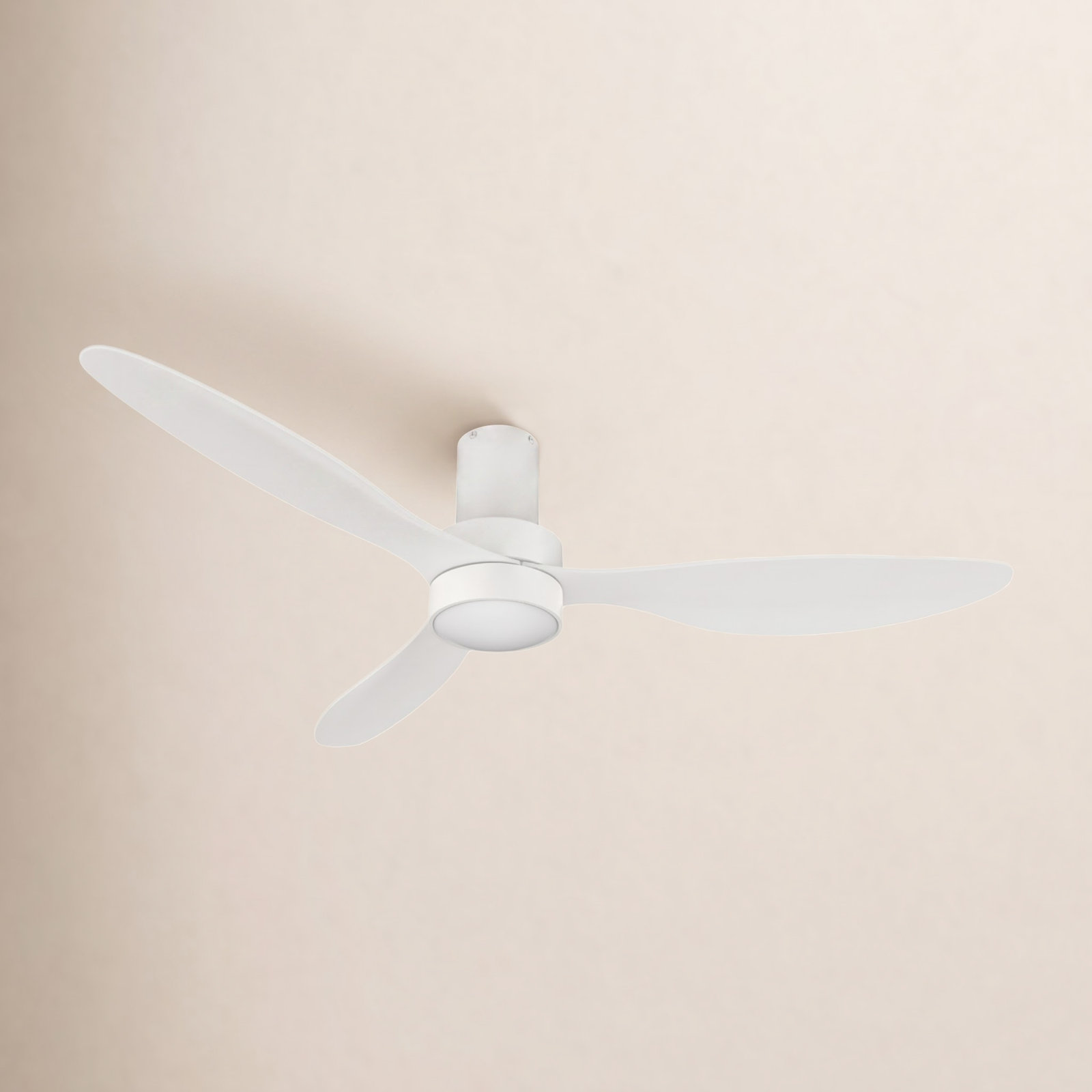 52'' 3 Blade Ceiling Fan with LED Light Kit, White