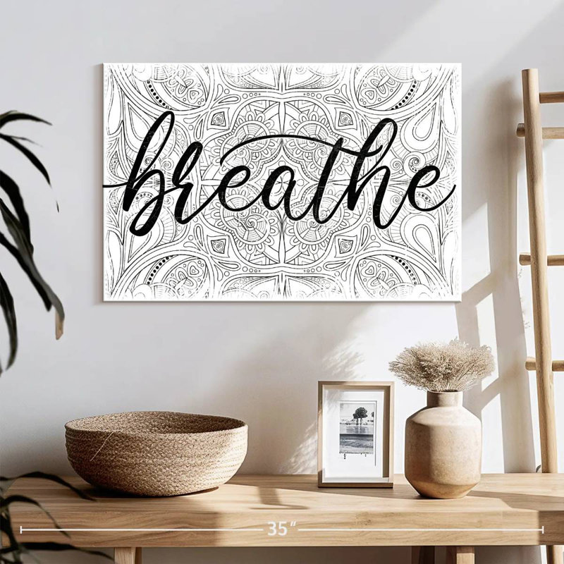 'Breathe Zen Pattern, 16" H x 24" W