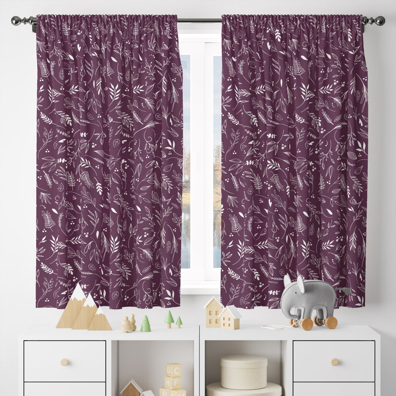 Semi Sheer Curtain Pair, 20" W x 82" L