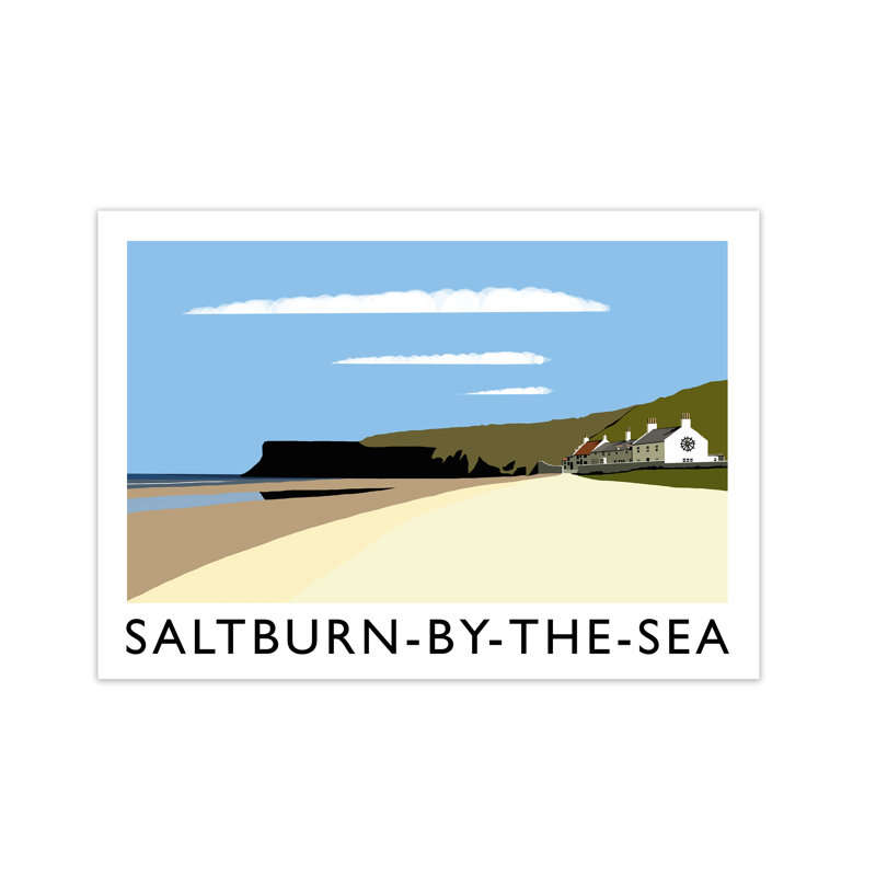 Saltburn-By-The-Sea by Richard O'Neill - Print, Unframed, 59.4cm H x 84.1cm W x 3cm D