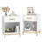 1-drawer Nightstand With Open Storage Side Table (set Of 2)