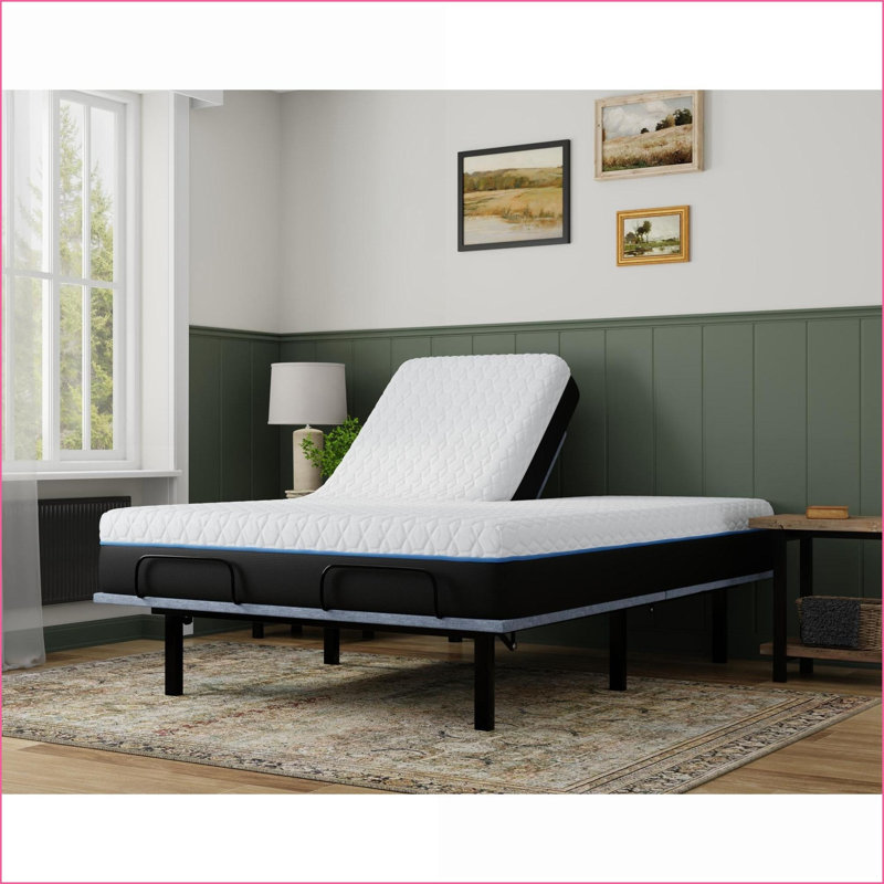 Matelas, matelas à mémoire de forme très moelleux et cuivré 12 po avec tissu rafraîchissant à changement de phase | Mousse | Ivoire & amp; Gris clair