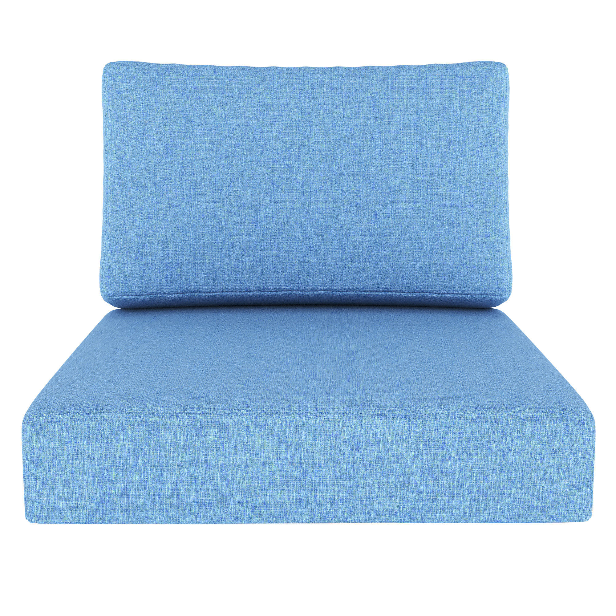 Amala Outdoor Sunbrella® Seat/Back Cushion, Sunbrella® Canvas Air Blue , 28.5" W x 28.5" D