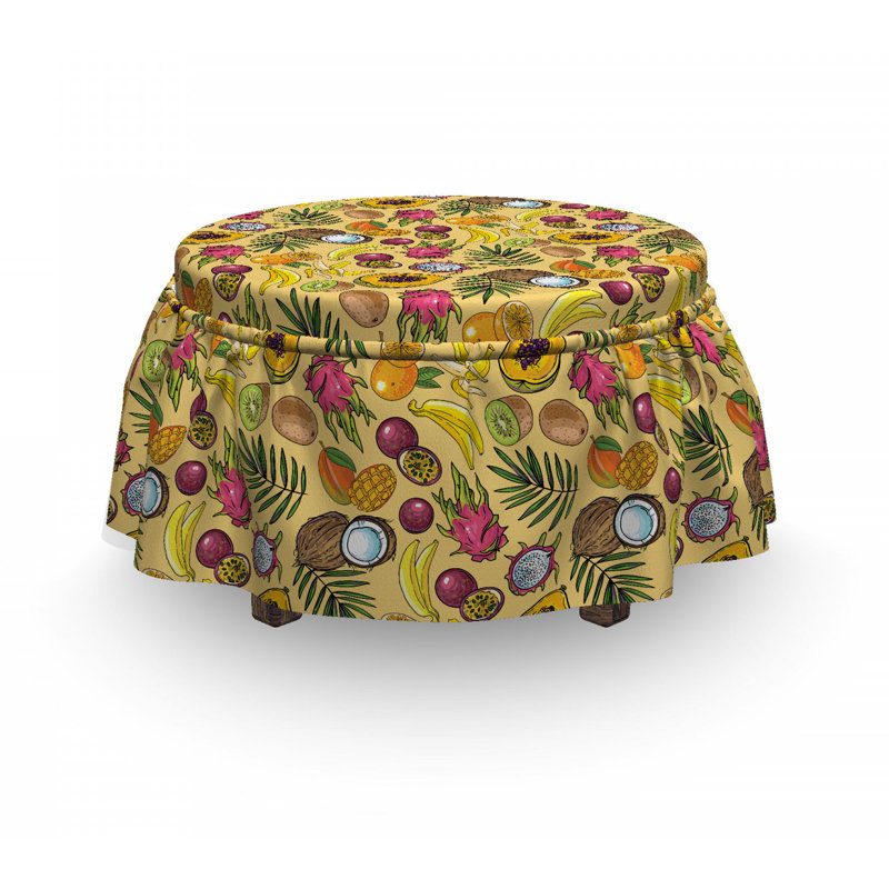 Housse pour repose-pieds de nourriture tropical summer