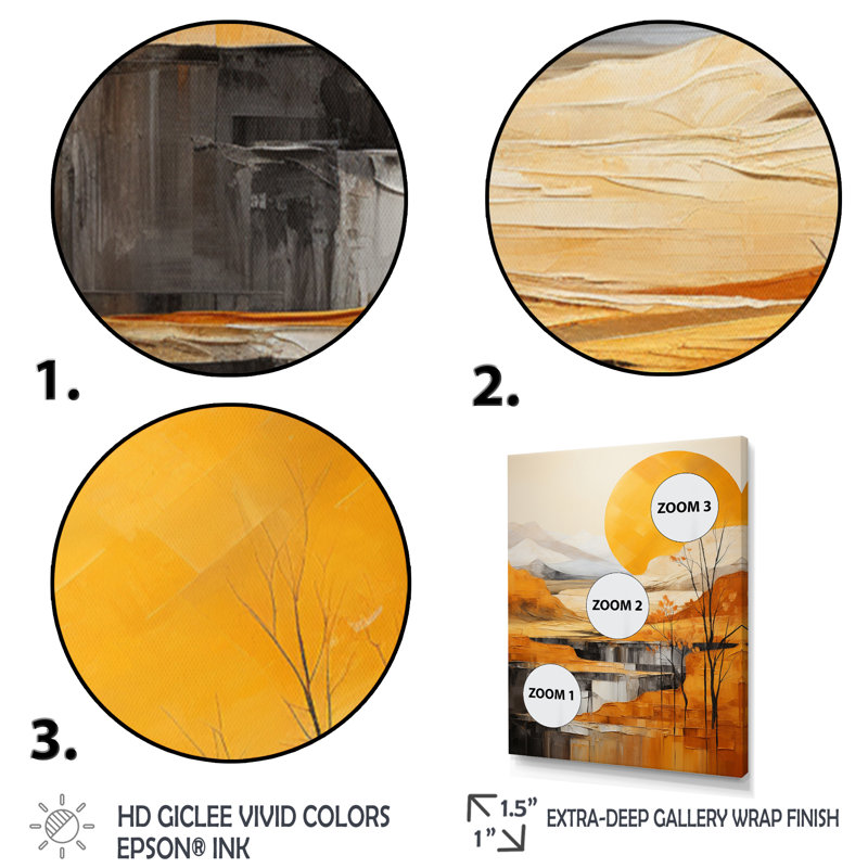 «Bold Landscape Canyon Desert X», reproduction sur toile, Cadre photo noir, H 20 po x l 12 po x P 1 po