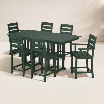 POLYWOOD® Lakeside 72" Patio Dining Set