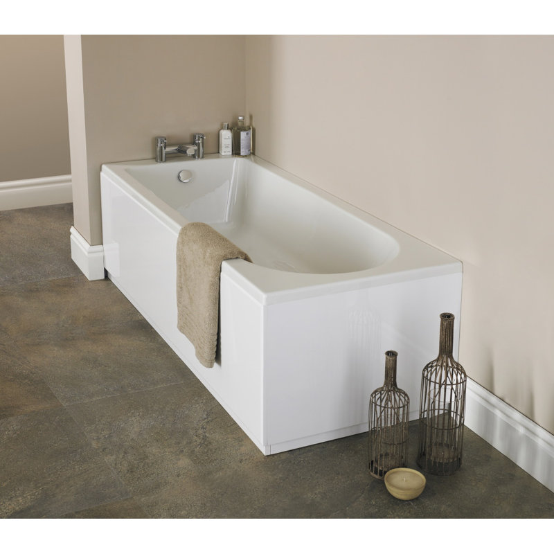 Barmby x Soaking Acrylic Bathtub, 160cm x 70cm