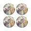 Arcadia Tiger Vegan Leather Round Coasters