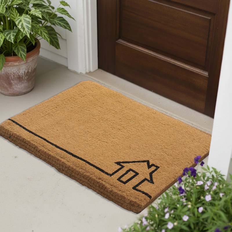 Paillasson Saiya Home View, Jaune, 18" W x 30" L - Non Slip