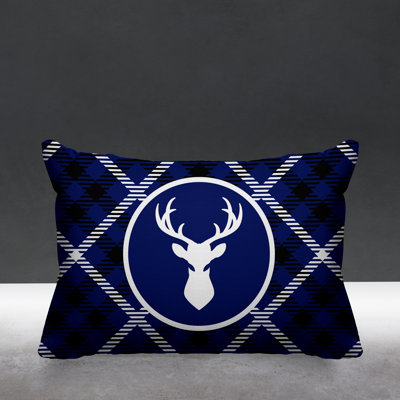Houndstooth Outdoor Reversible Throw Pillow