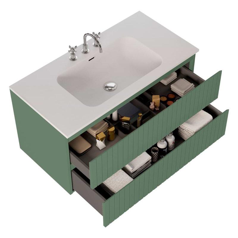 Prima Single Vanity, 42", Forest Green