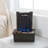 Indoor Fountain with LED Lights – Lighted Tabletop Water Feature with Stone Wall and Soothing Sound