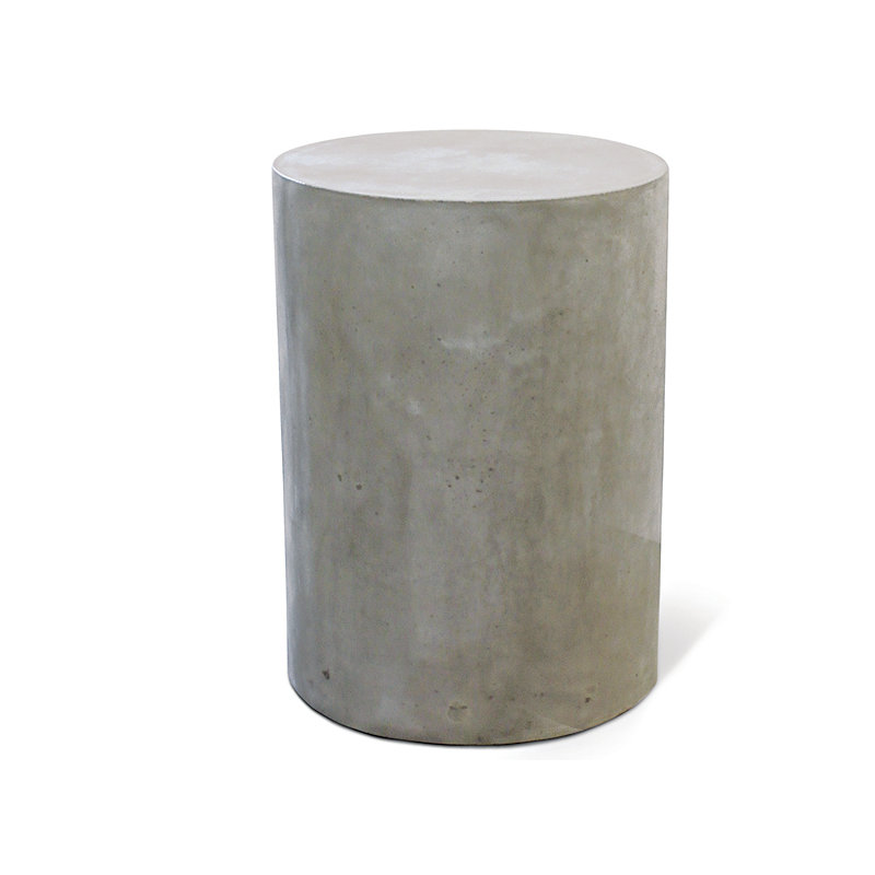 Perpetual Outdoor Round Side Table, 15" Diameter, Slate Gray