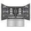 ZLINE 72 in. Built-In Refrigerator in Black Stainless Steel w/ Graphite Gray Interior-697383955